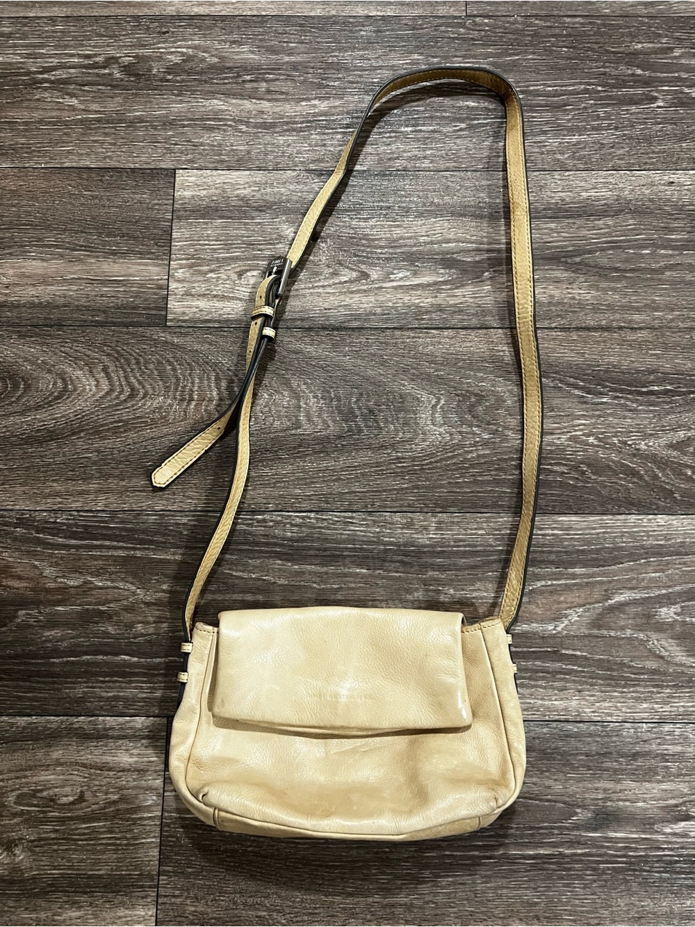 AIMEE KESTENBERG Preston Mini Leather Cream/Beige Crossbody Bag